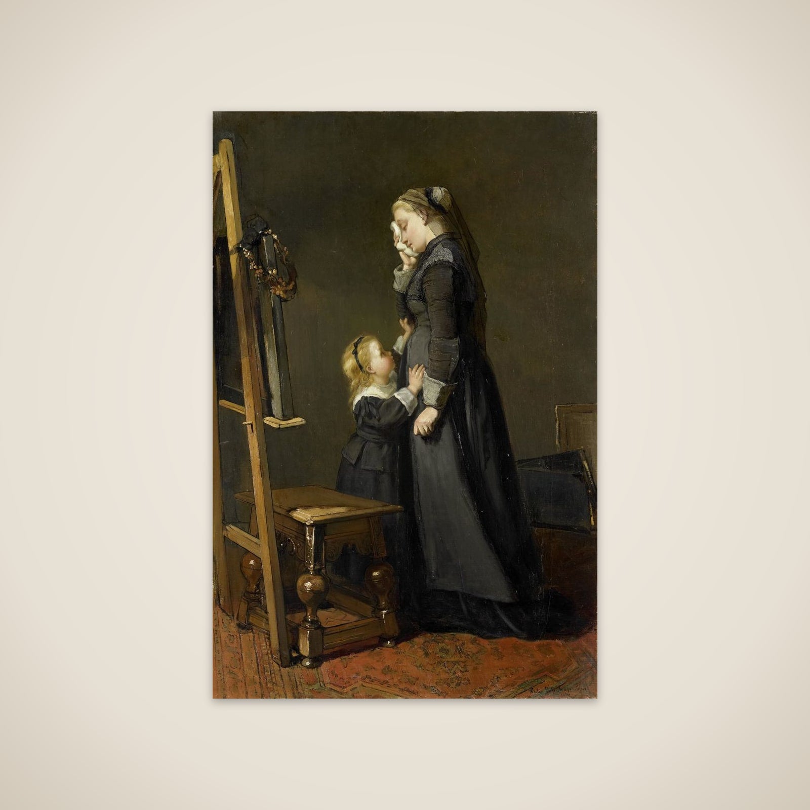 The Widow of a Painter unframed print