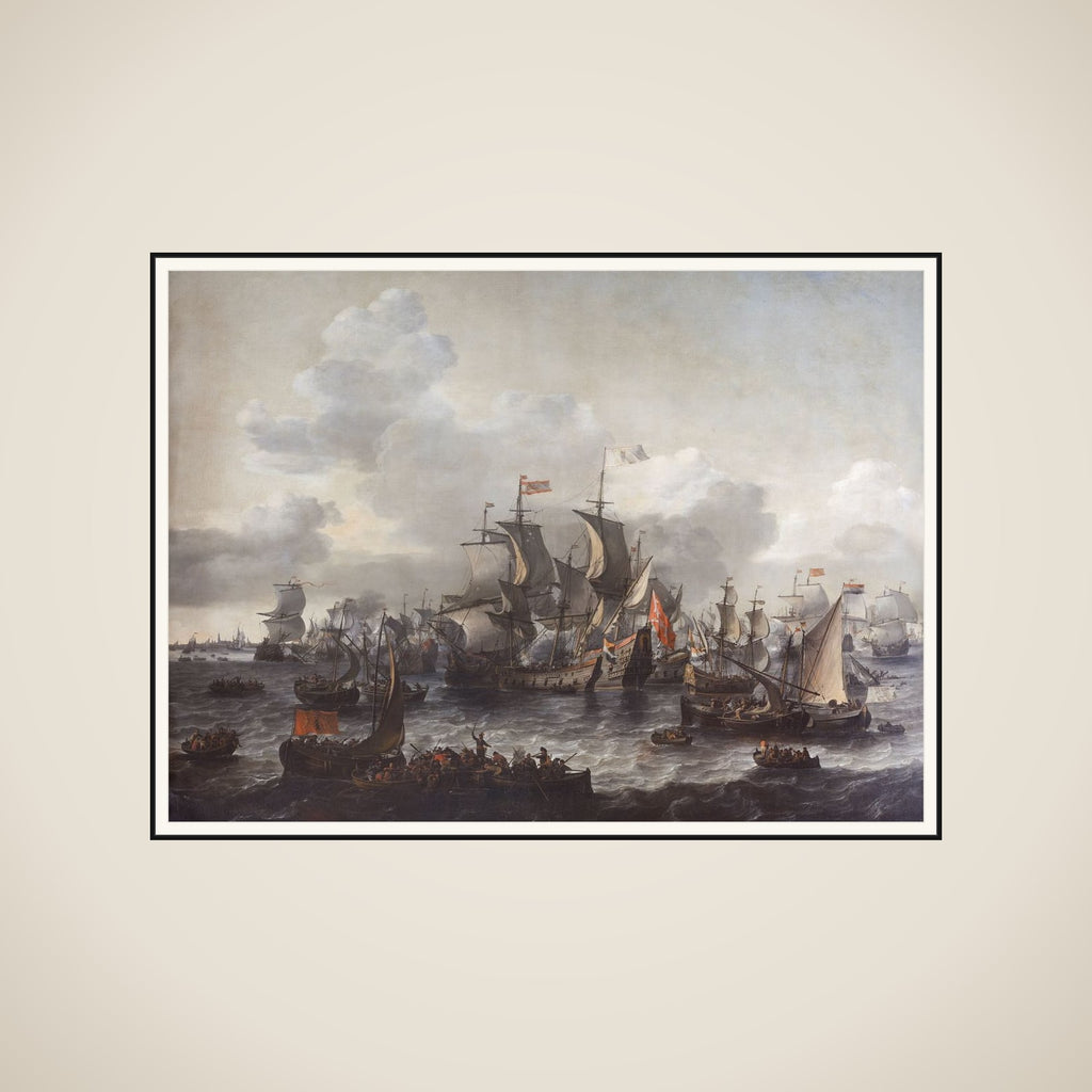 The Battle of the Zuider Zee, 1573 framed