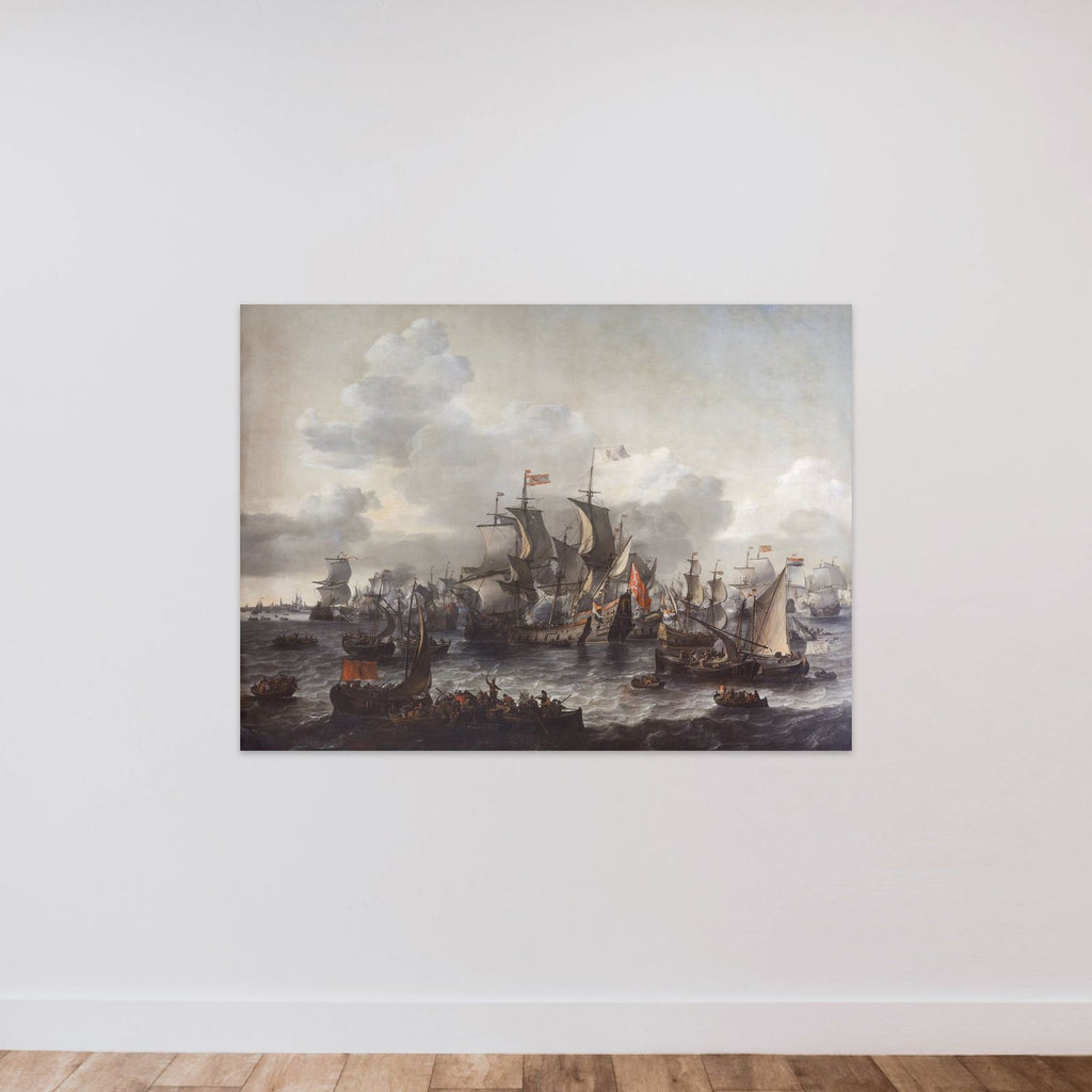 The Battle of the Zuider Zee, 1573 unframed — shown to scale