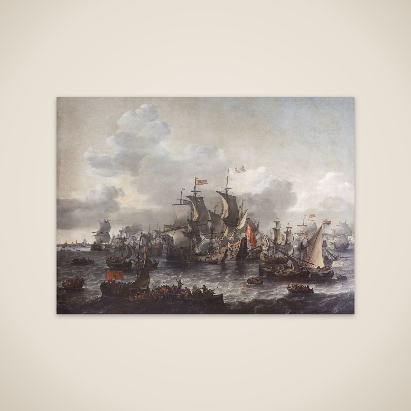 The Battle of the Zuider Zee, 1573 unframed print