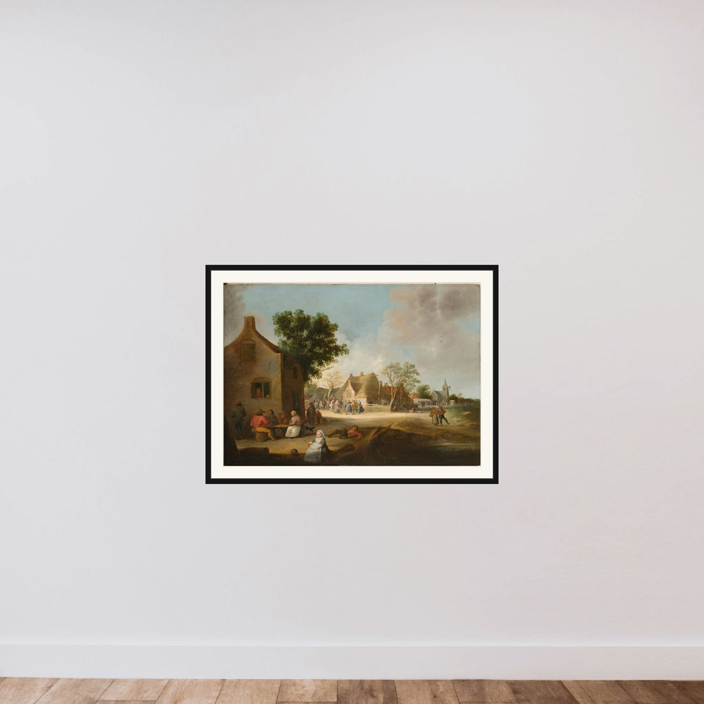 Country Kermis framed — shown to scale