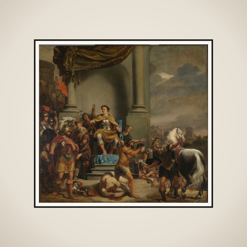 Consul Titus Manlius Torquatus Orders the Beheading of his Son framed