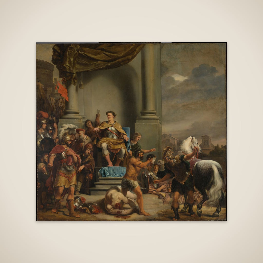 Consul Titus Manlius Torquatus Orders the Beheading of his Son unframed print