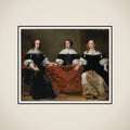 Portrait of the Three Regentesses of the Leprozenhuis, Amsterdam framed
