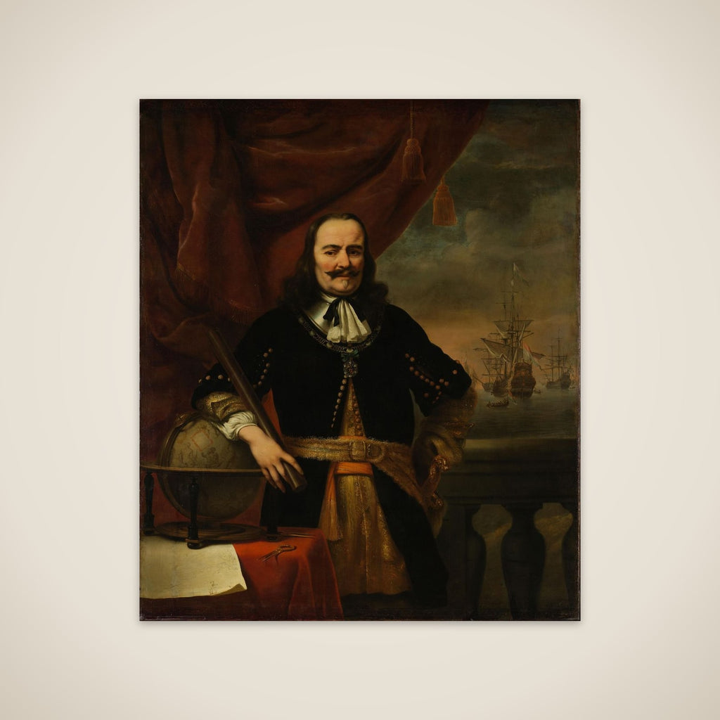 Portrait of Michiel Adriaenszoon de Ruyter (1607-1676), Vice Admiral unframed print