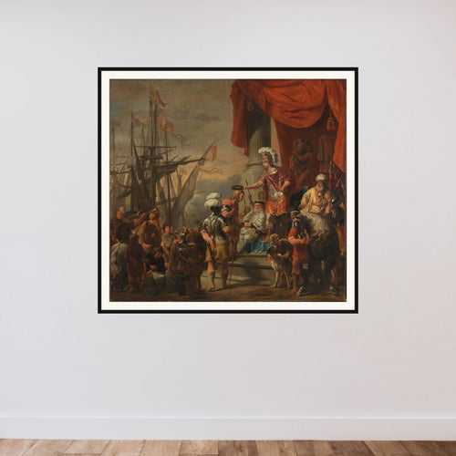 Aeneas at the Court of Latinus framed — shown to scale