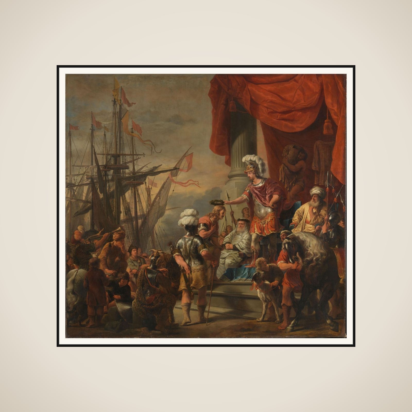 Aeneas at the Court of Latinus framed
