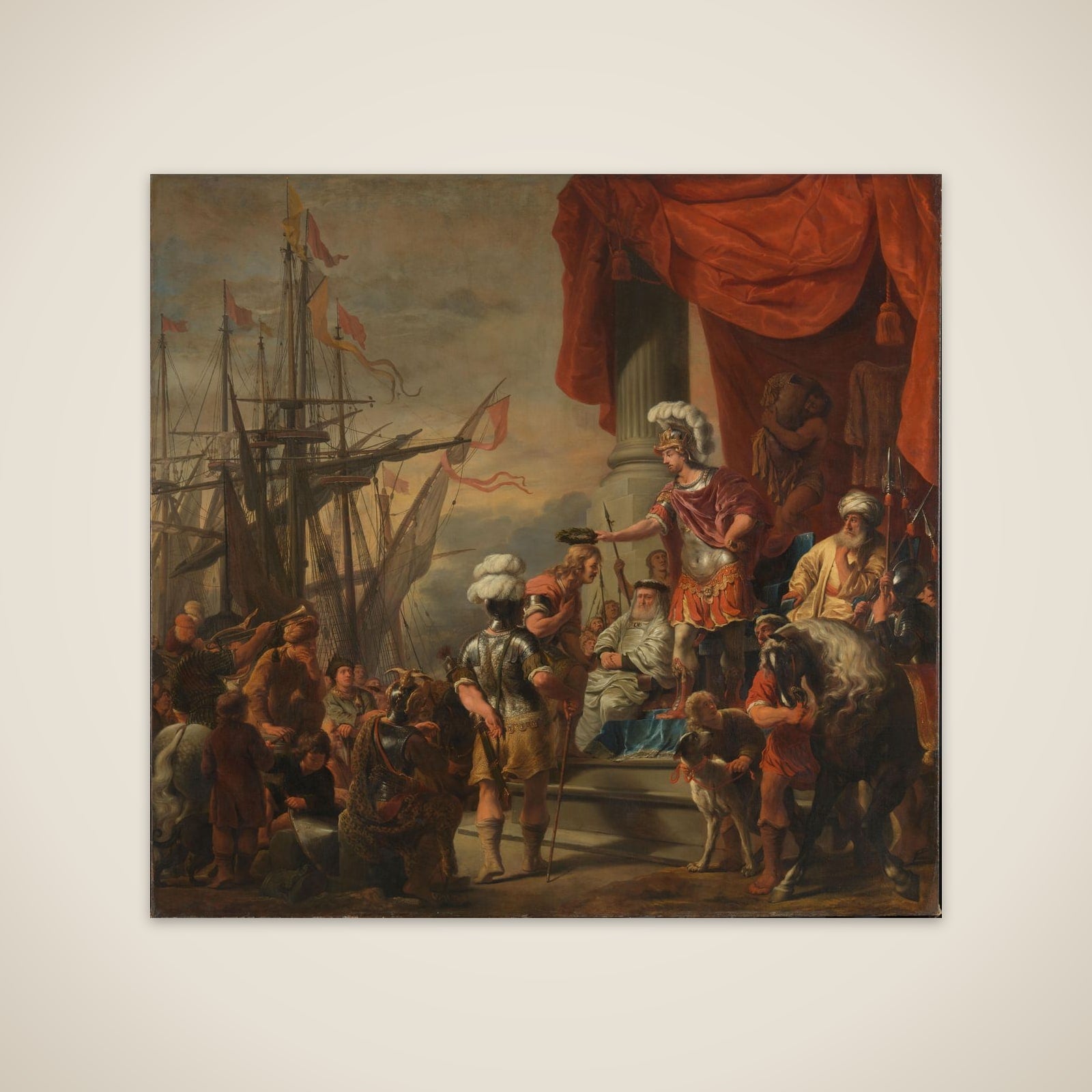 Aeneas at the Court of Latinus unframed print