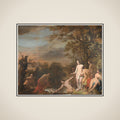 Pharoah's Daughter Discovers Moses in the Rush Basket framed