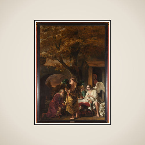 Abraham Entertaining the Three Angels framed