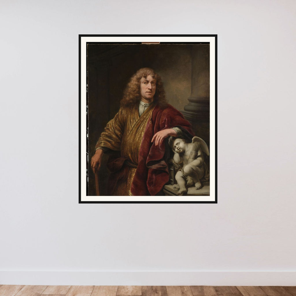 Self-Portrait framed — shown to scale