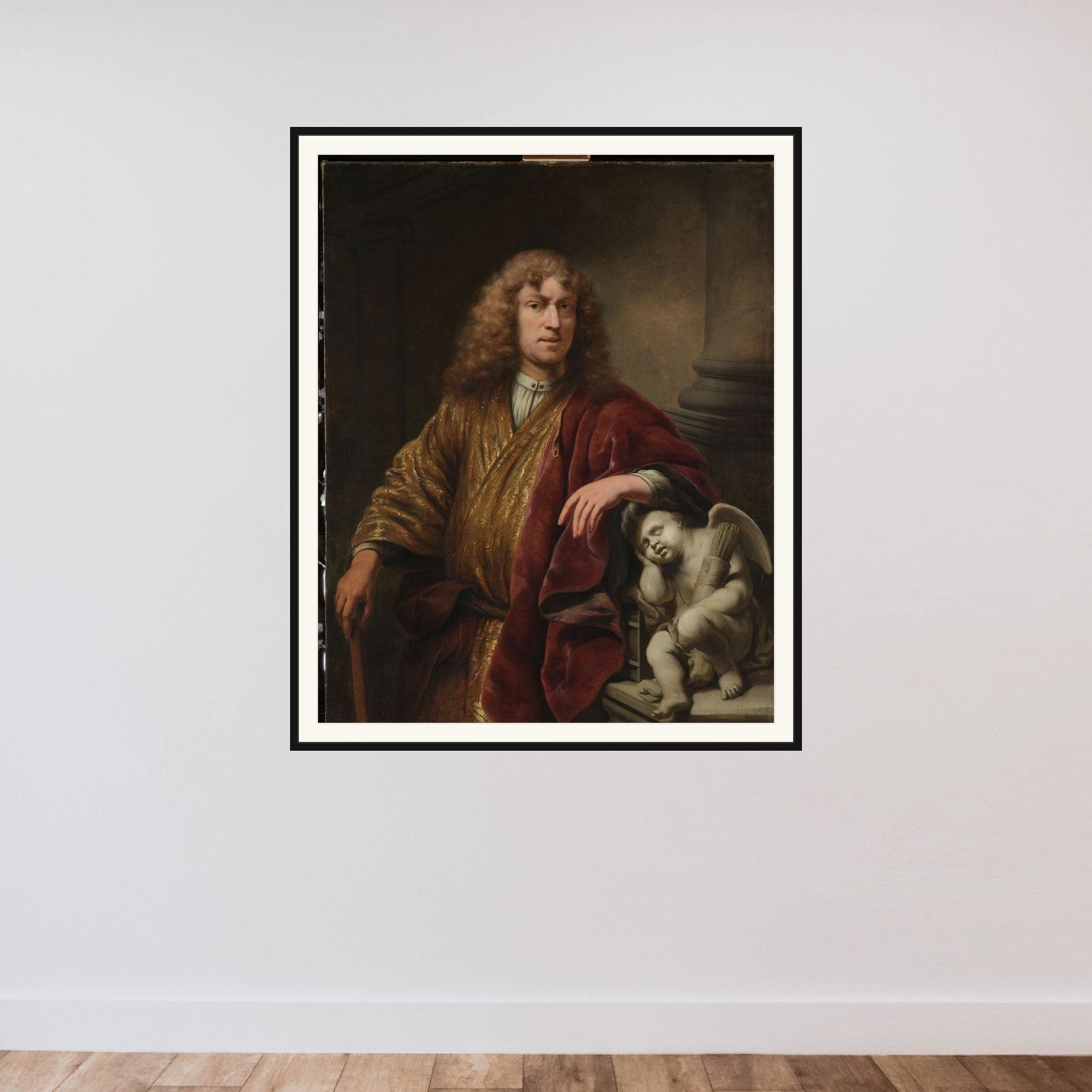 Self-Portrait framed — shown to scale