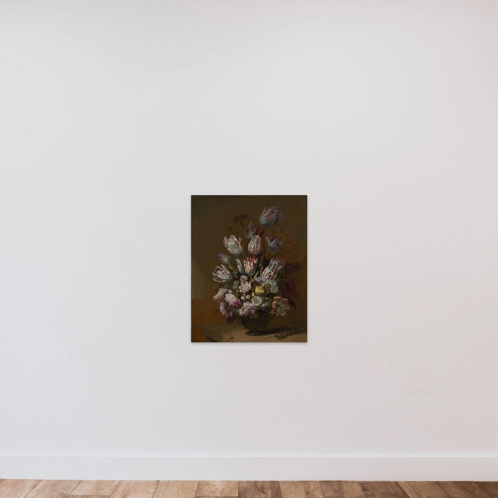 Still Life with Flowers unframed — shown to scale