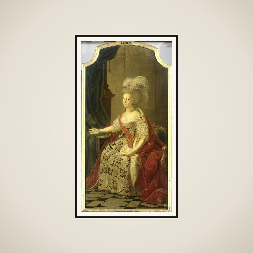Frederika Sophia Wilhelmina of Prussia (1751-1820), Wife of Prince Willem V framed