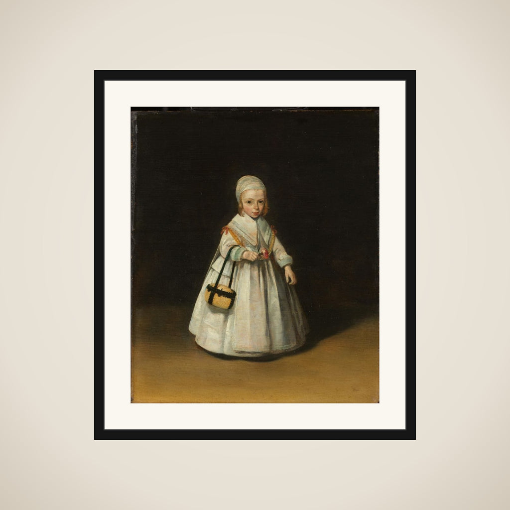 Portrait of Helena van der Schalcke (1646-71). Daughter of Gerard van der Schalcke en Johanna Bardoel and the future Wife of Nicolaes Eichelberg framed