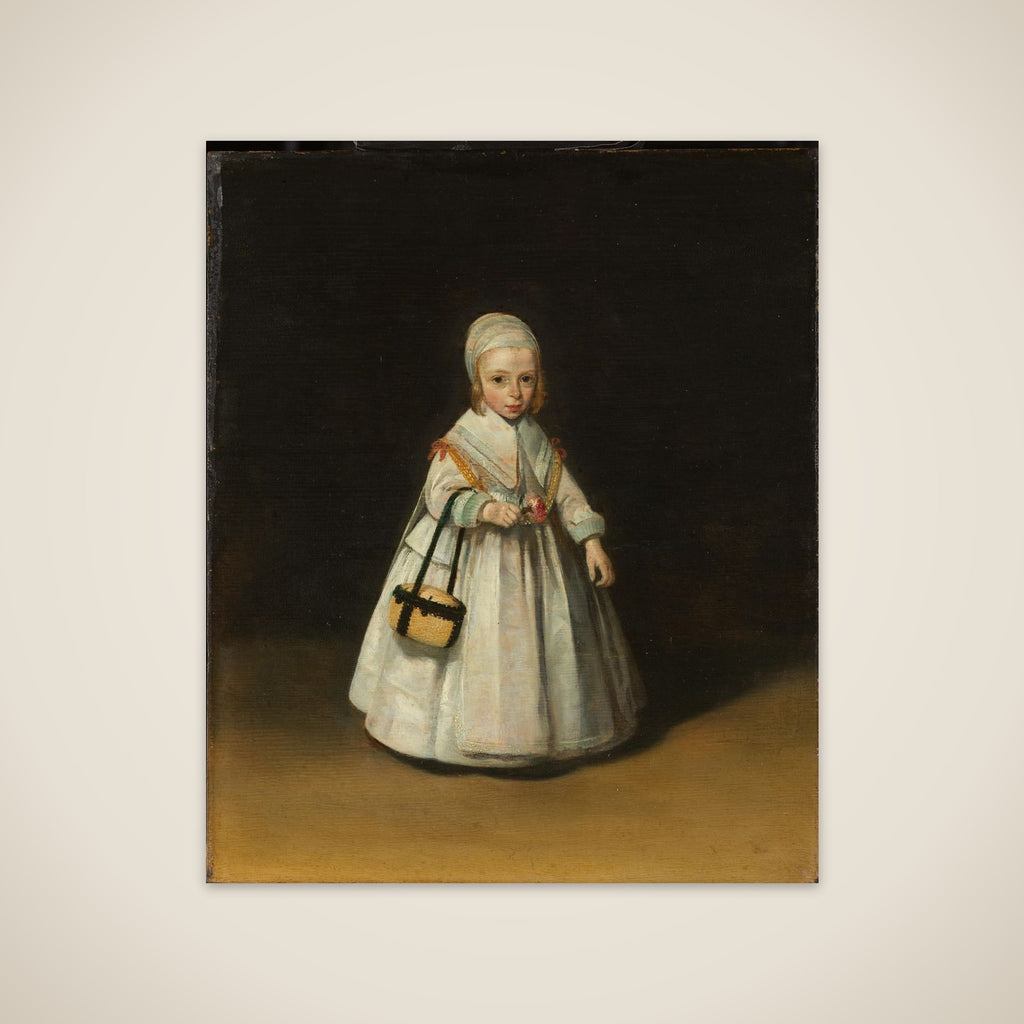 Portrait of Helena van der Schalcke (1646-71). Daughter of Gerard van der Schalcke en Johanna Bardoel and the future Wife of Nicolaes Eichelberg unframed print