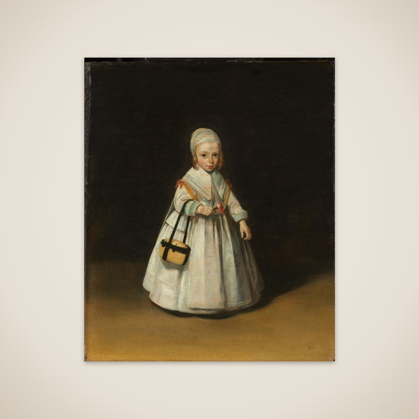 Portrait of Helena van der Schalcke (1646-71). Daughter of Gerard van der Schalcke en Johanna Bardoel and the future Wife of Nicolaes Eichelberg unframed print