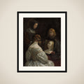 Woman at a Mirror framed