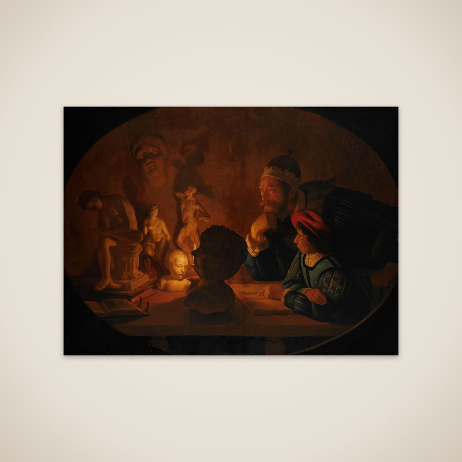 The Drawing Lesson unframed print