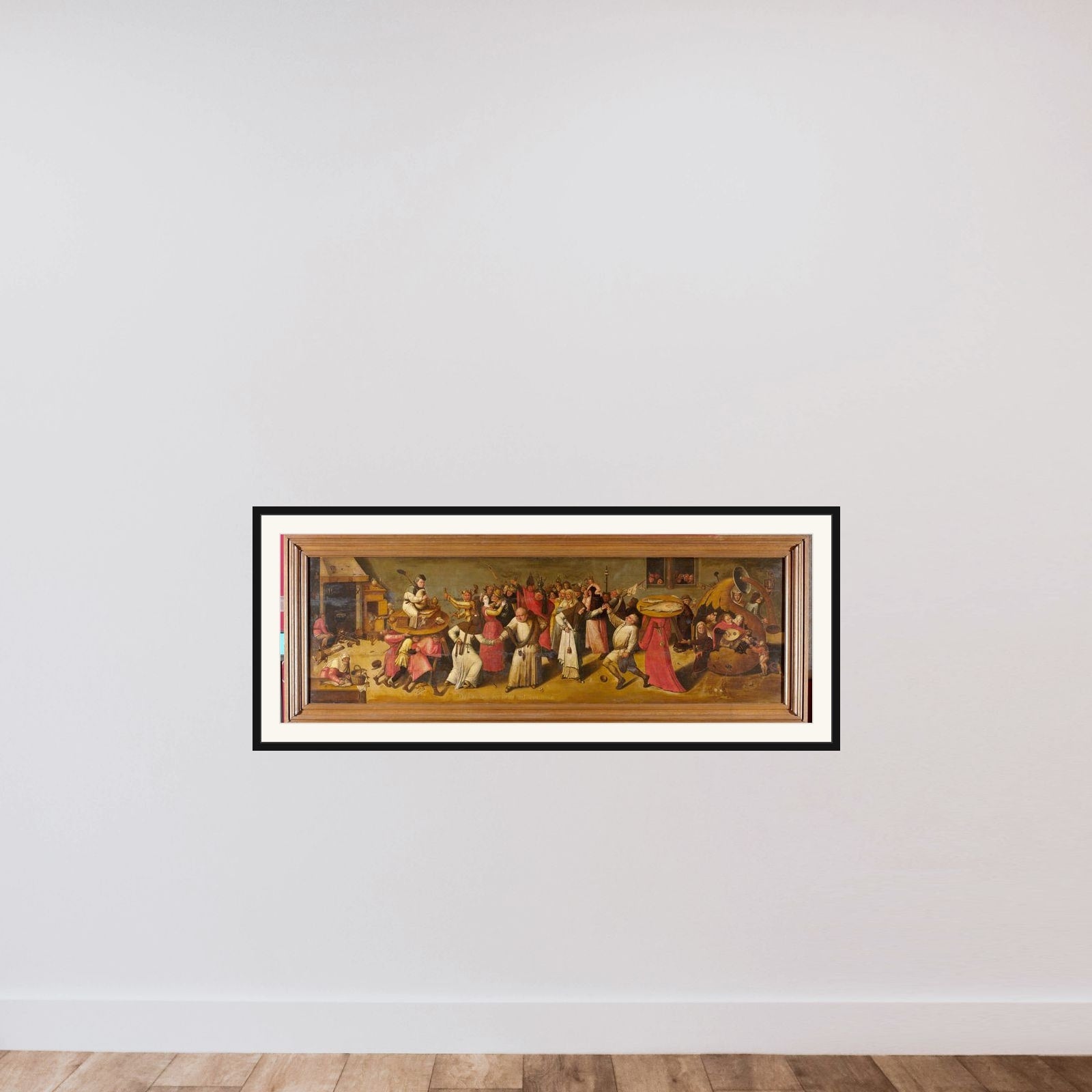 Battle between Carnival and Lent framed — shown to scale