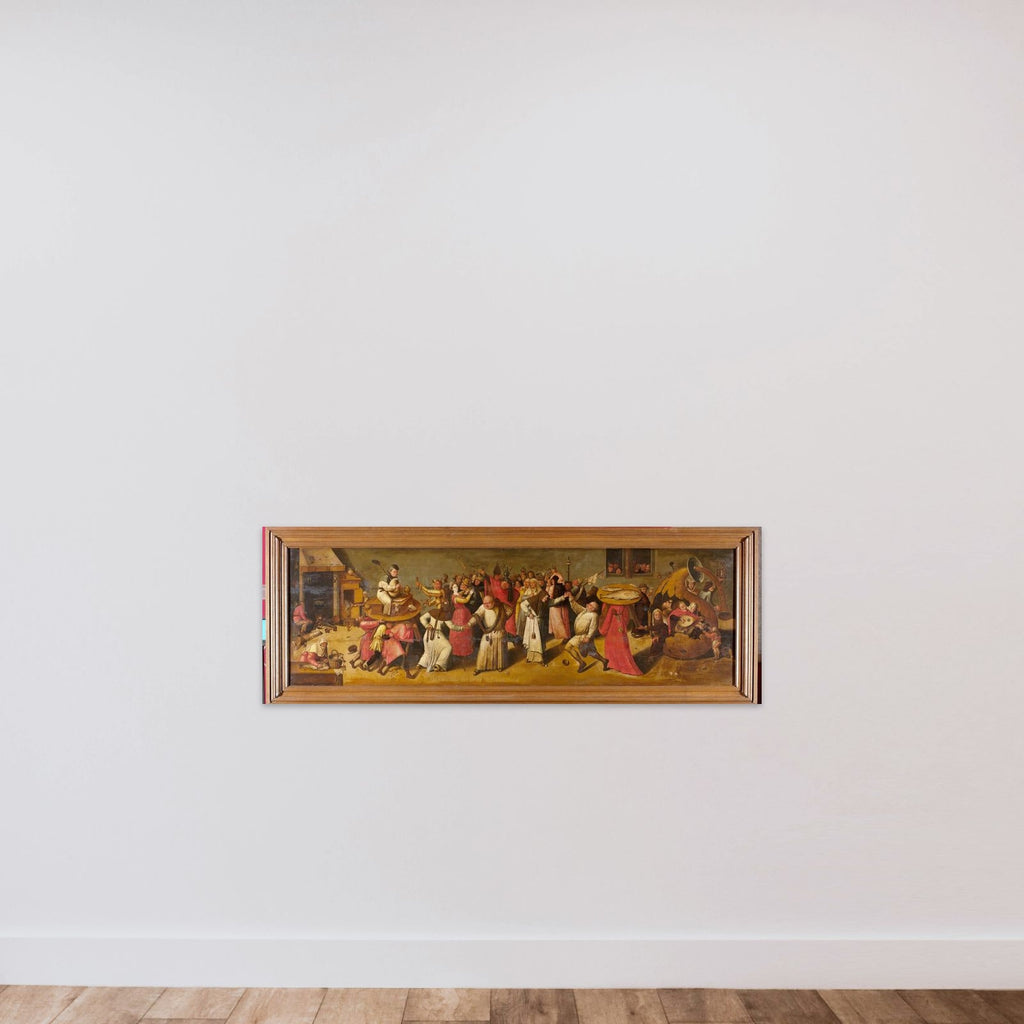 Battle between Carnival and Lent unframed — shown to scale