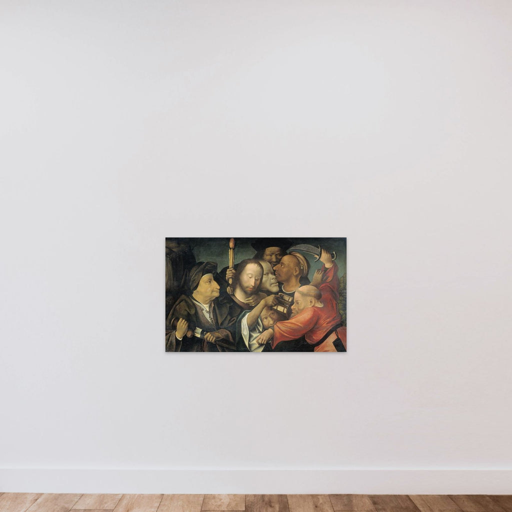 The Arrest of Christ unframed — shown to scale