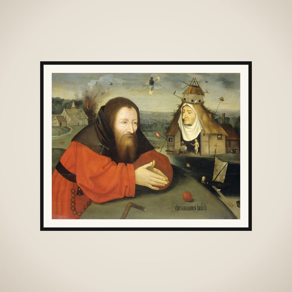 The Temptation of St Anthony framed