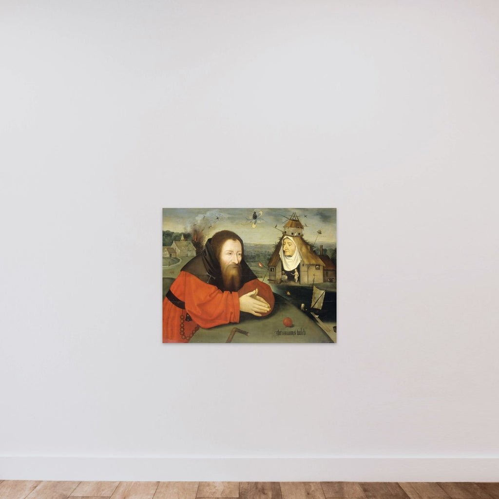 The Temptation of St Anthony unframed — shown to scale