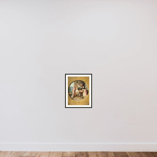 'Removing the Rocks in the Head' framed — shown to scale