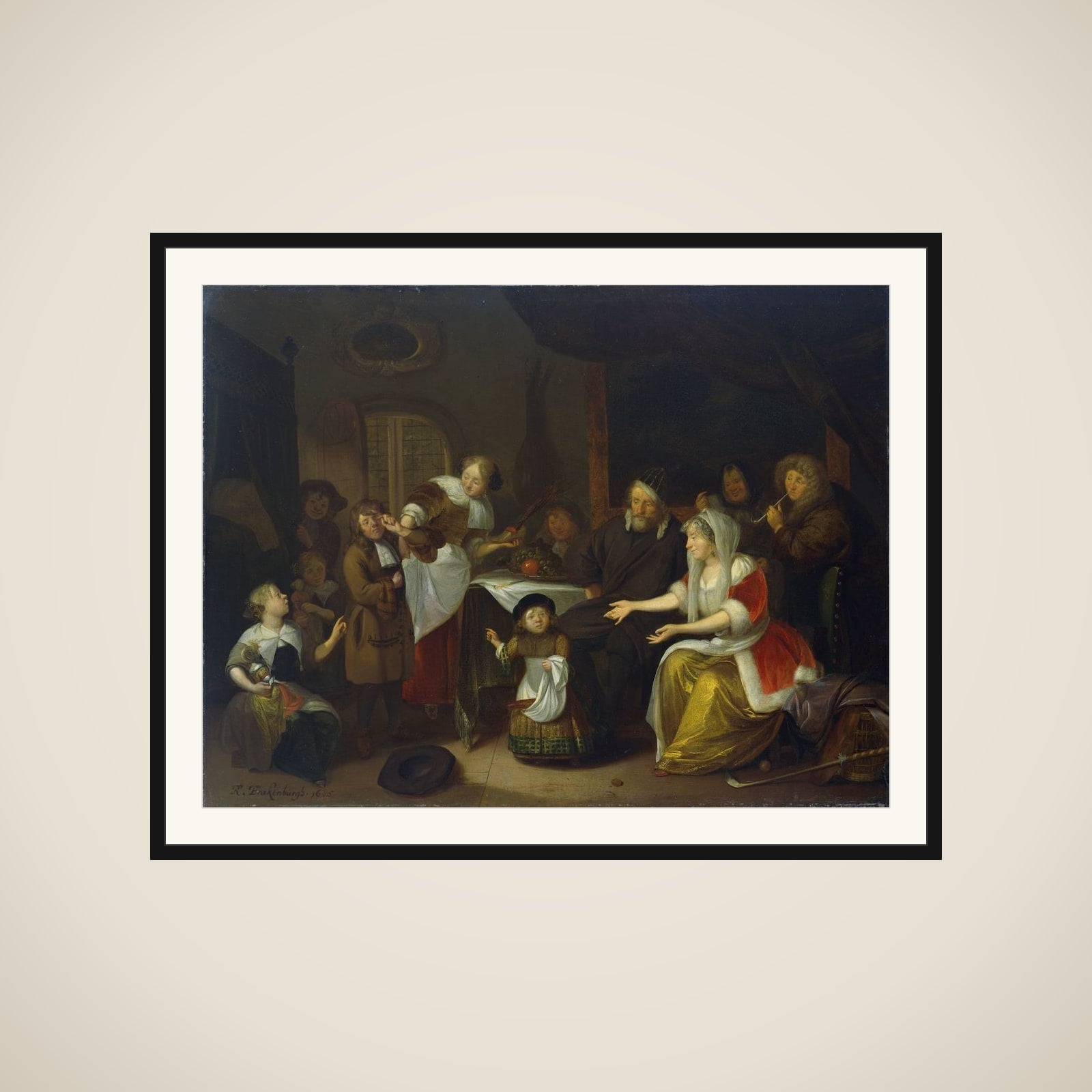 The Feast of St Nicholas framed