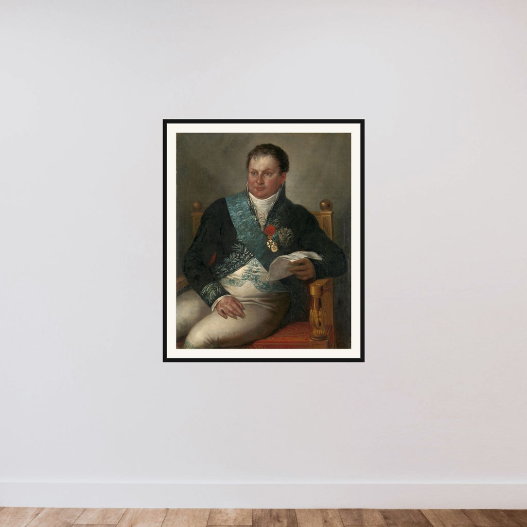 Isaac Jan Alexander Gogel (1765-1821). Minister of Finance framed — shown to scale