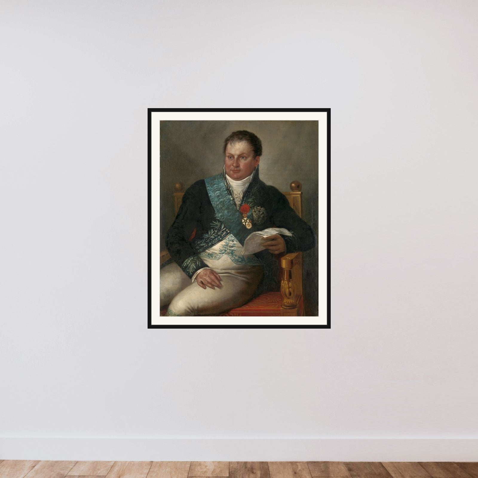 Isaac Jan Alexander Gogel (1765-1821). Minister of Finance framed — shown to scale