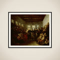 The Prince of Orange Visititing Flood Victims at the Almoners Orphanage, Amsterdam, on 14 February 1825 framed