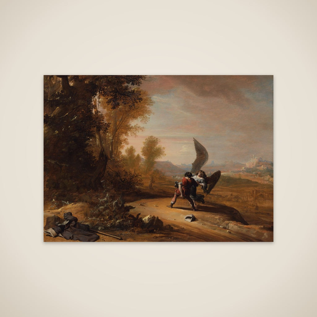 Jacob Wrestling with the Angel unframed print