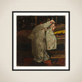 Girl in Kimono (Geesje Kwak?) framed