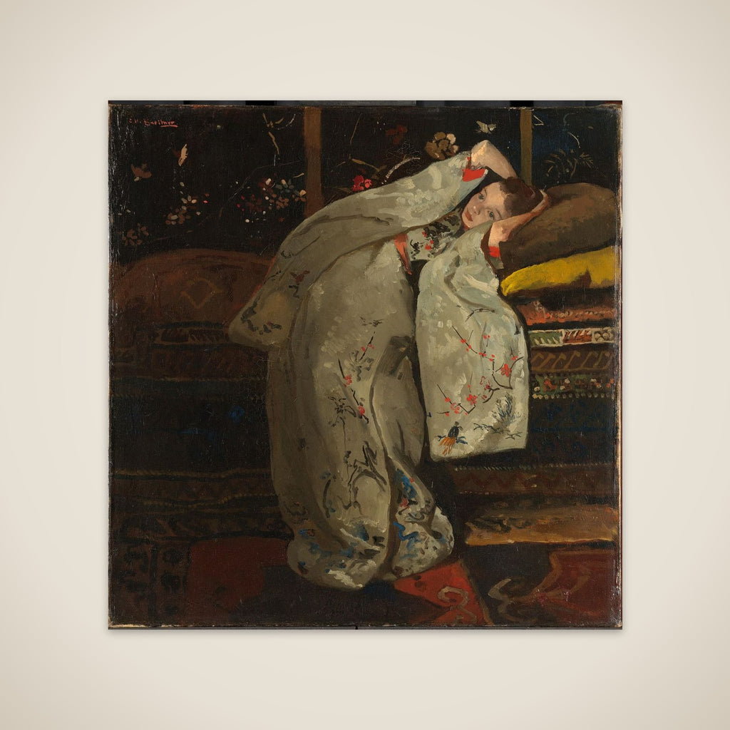 Girl in Kimono (Geesje Kwak?) unframed print