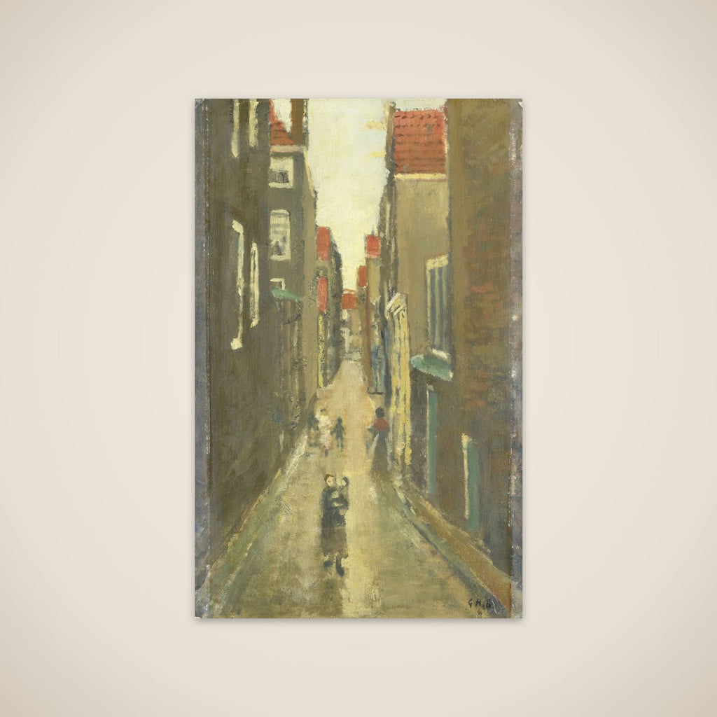 The Baanbrugsteeg looking from the Haarlemmerdijk towards the Vinkenstraat and the Brouwersgracht unframed print