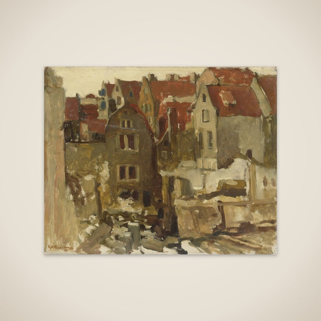 The Demolition of the Grand Bazar de la Bourse on the Nieuwendijk, Amsterdam unframed print