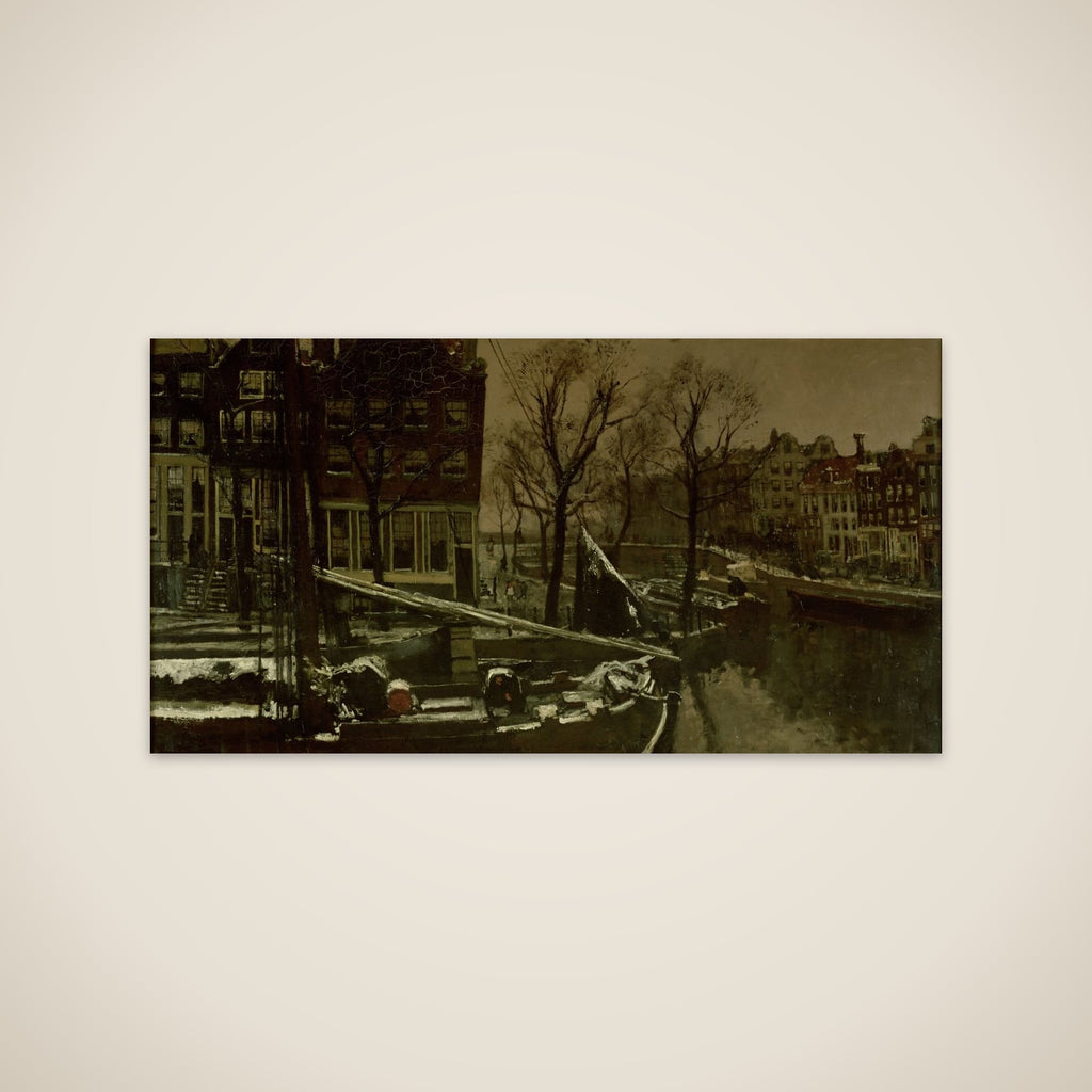Winter in Amsterdam unframed print