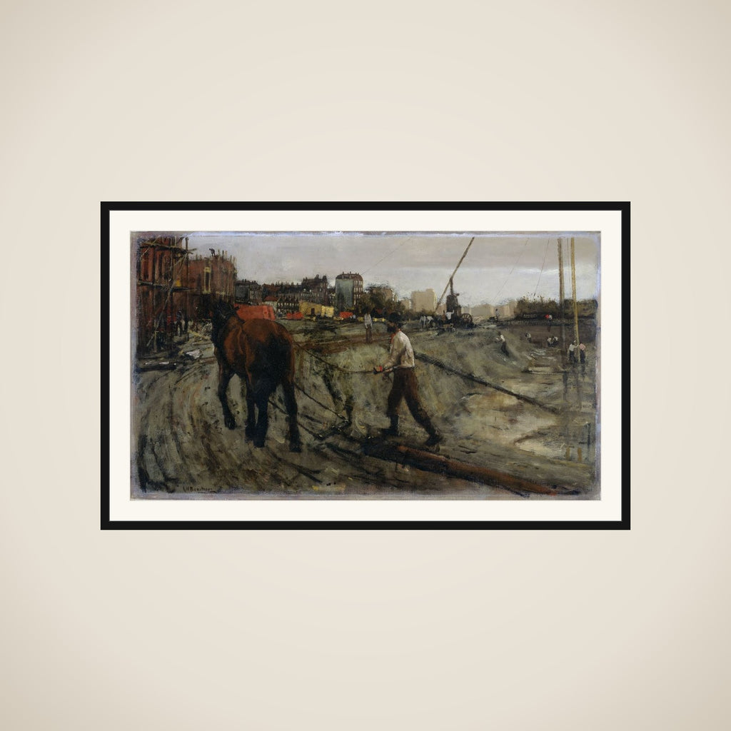Building Site in Amsterdam framed