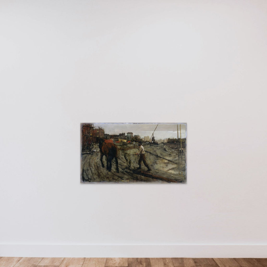 Building Site in Amsterdam unframed — shown to scale