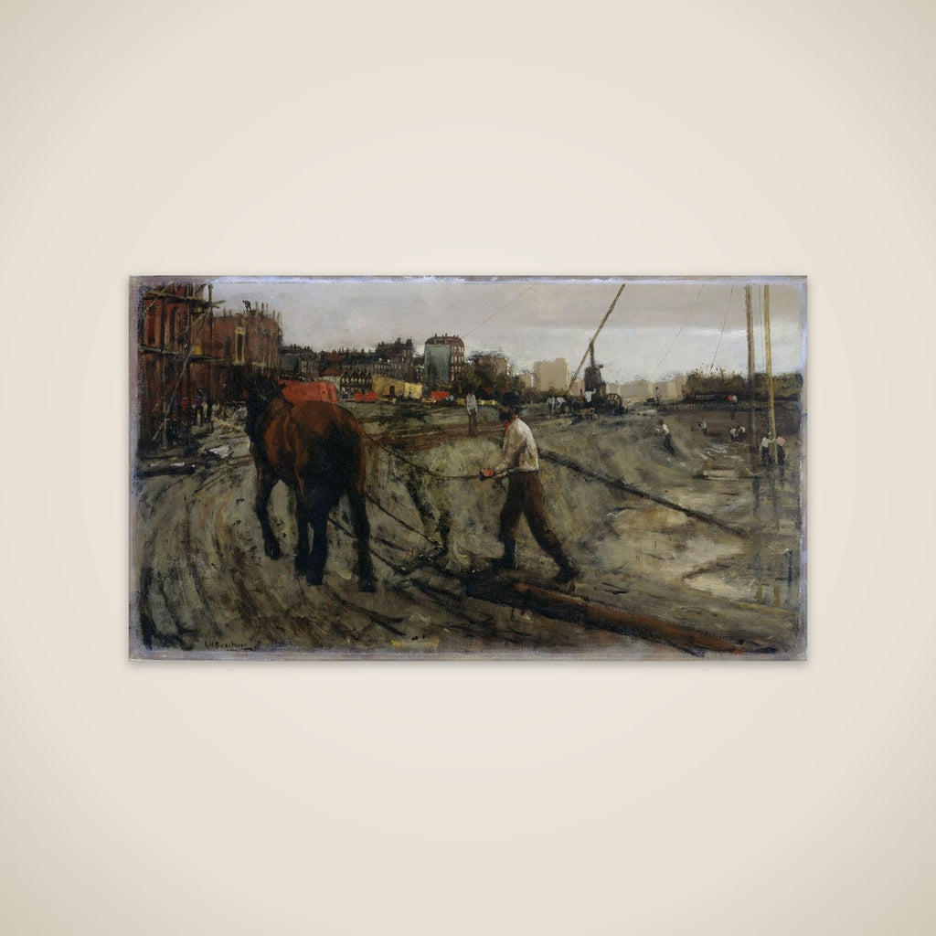 Building Site in Amsterdam unframed print