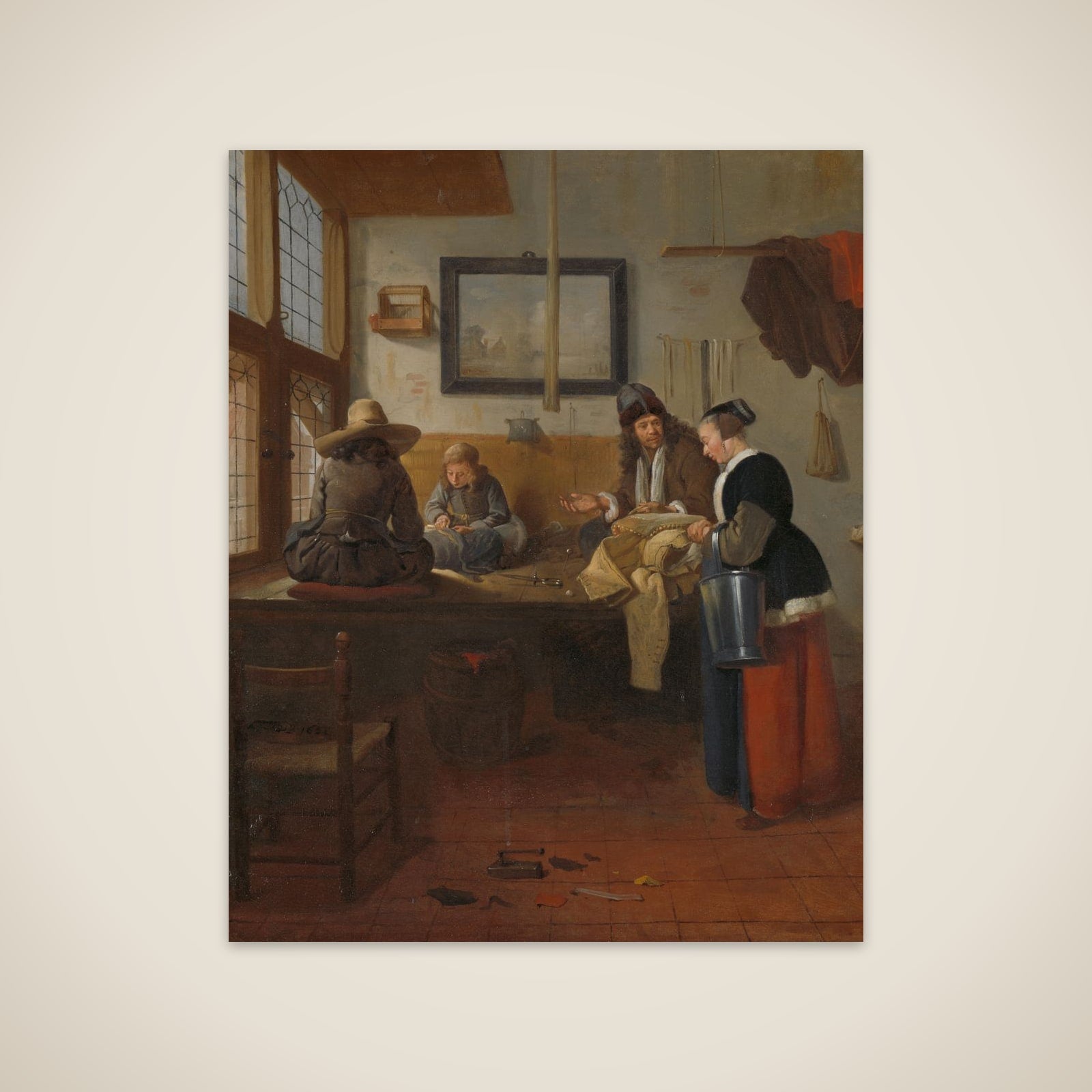 The Tailor's Workshop unframed print