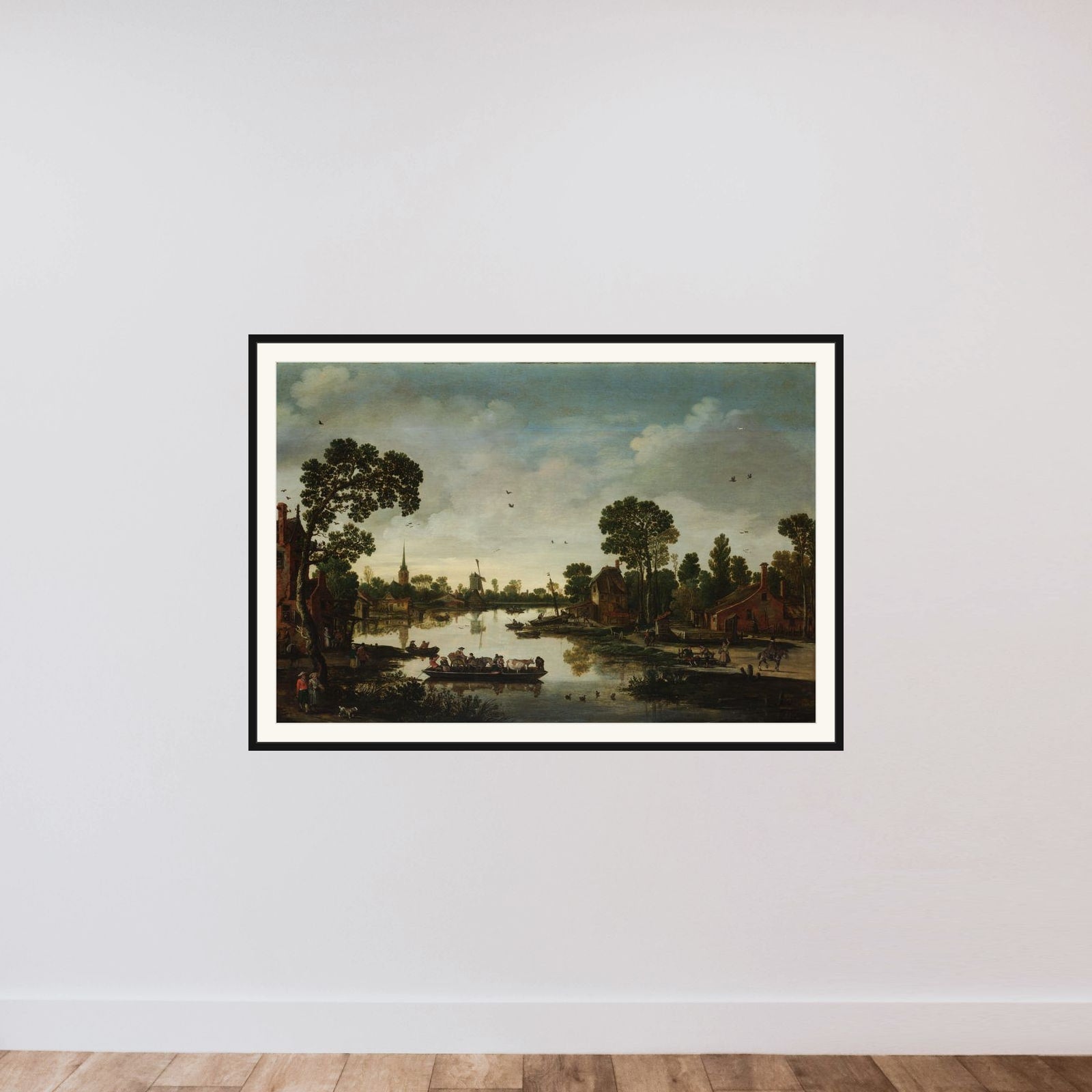 The Cattle Ferry framed — shown to scale