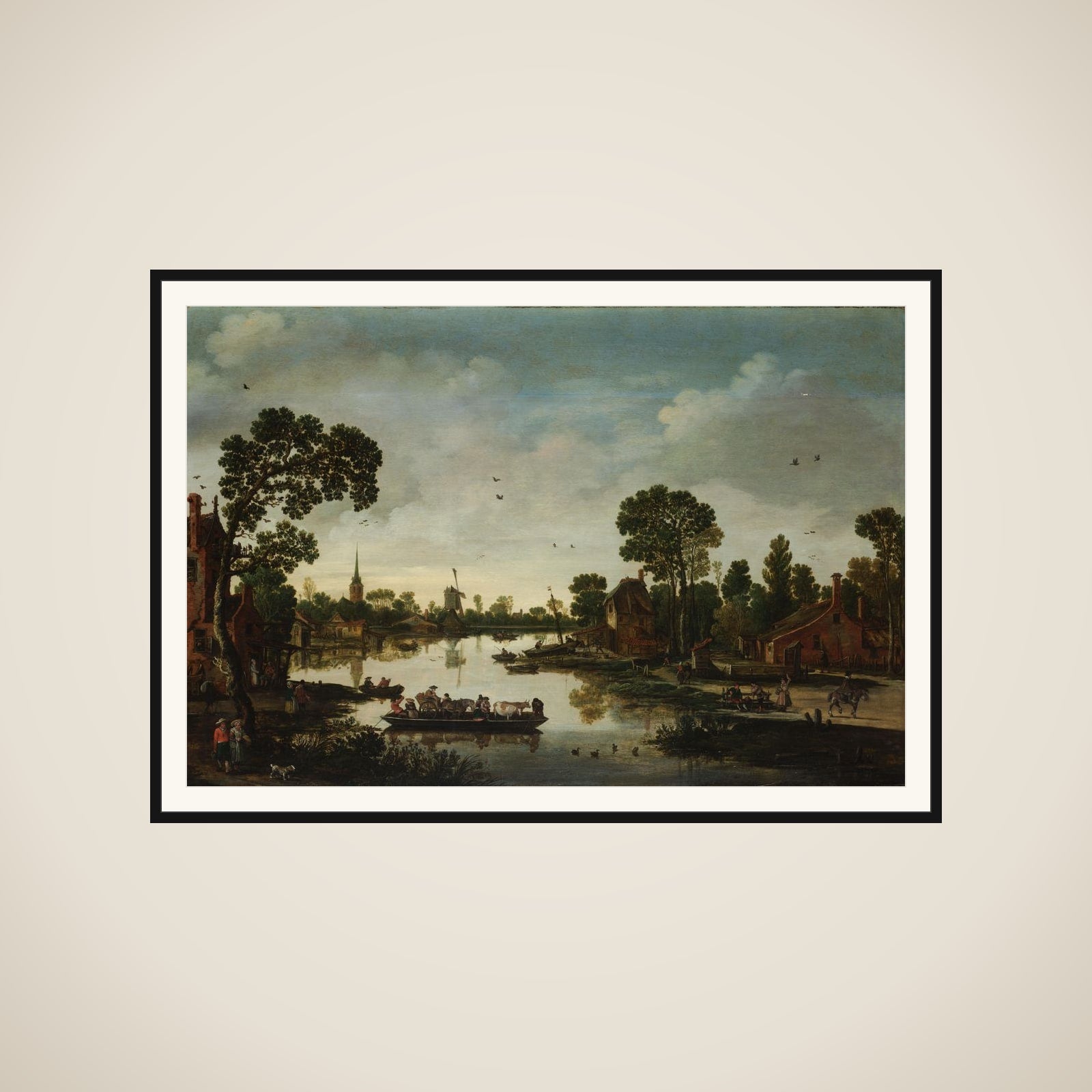 The Cattle Ferry framed