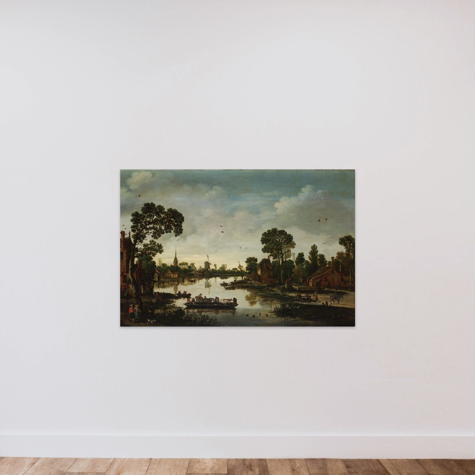 The Cattle Ferry unframed — shown to scale