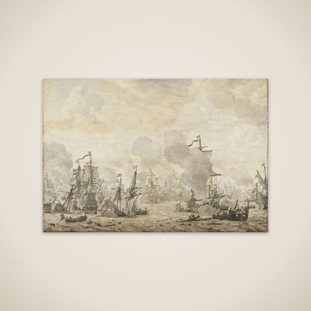 Episode from the Battle between the Dutch and Swedish Fleets in the Sound, 8 November 1658 unframed print