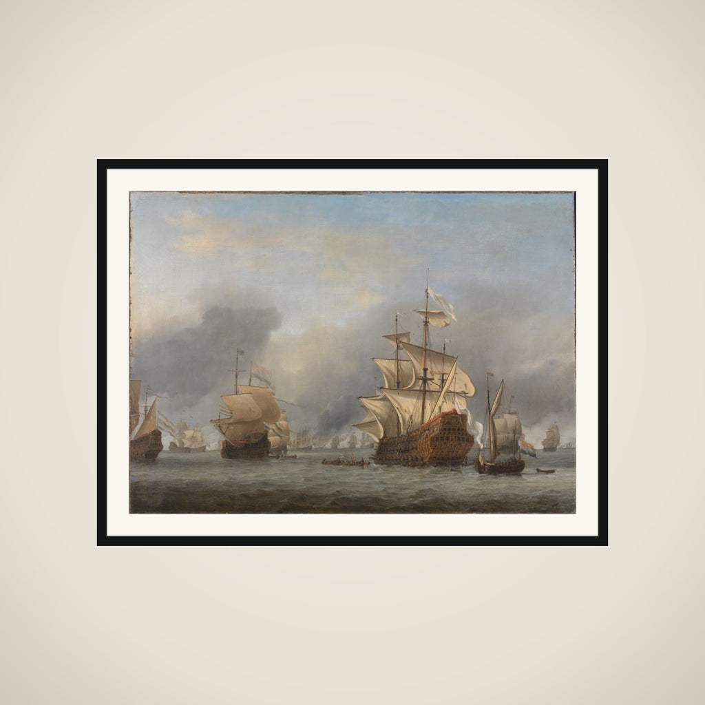 The Capture of the Royal Prince framed