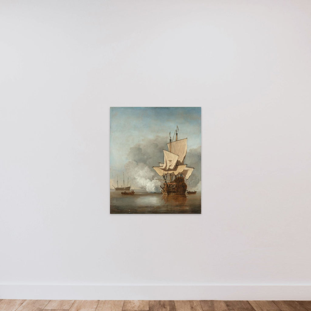 The Cannon Shot unframed — shown to scale