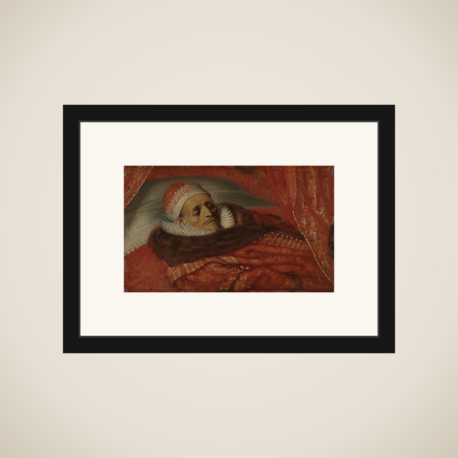 Maurits (1567-1625), Prince of Orange, Lying in State, 1625 framed